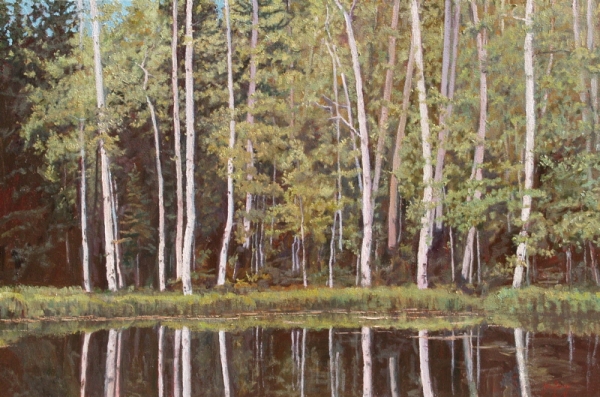 Click here to view Trees--Aspen Reflections by John Horejs