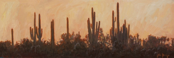 Click here to view Desertscape--Dusk on the Desert by John Horejs