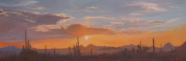 Click here to view Desertscape--Saguaro Sunset Colors by John Horejs