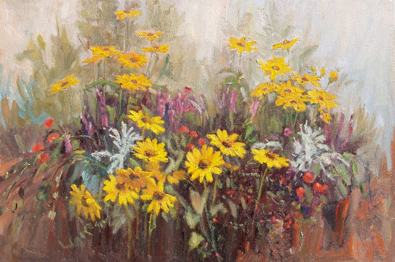 Click here to view Yellow Daisies by John Horejs