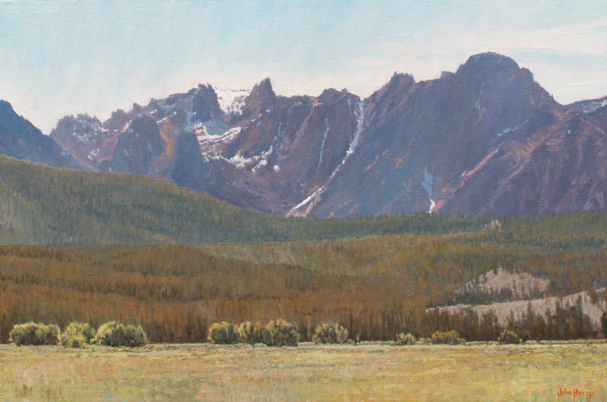 Click here to view Landscape--Sawtooths from Obsidian by John Horejs