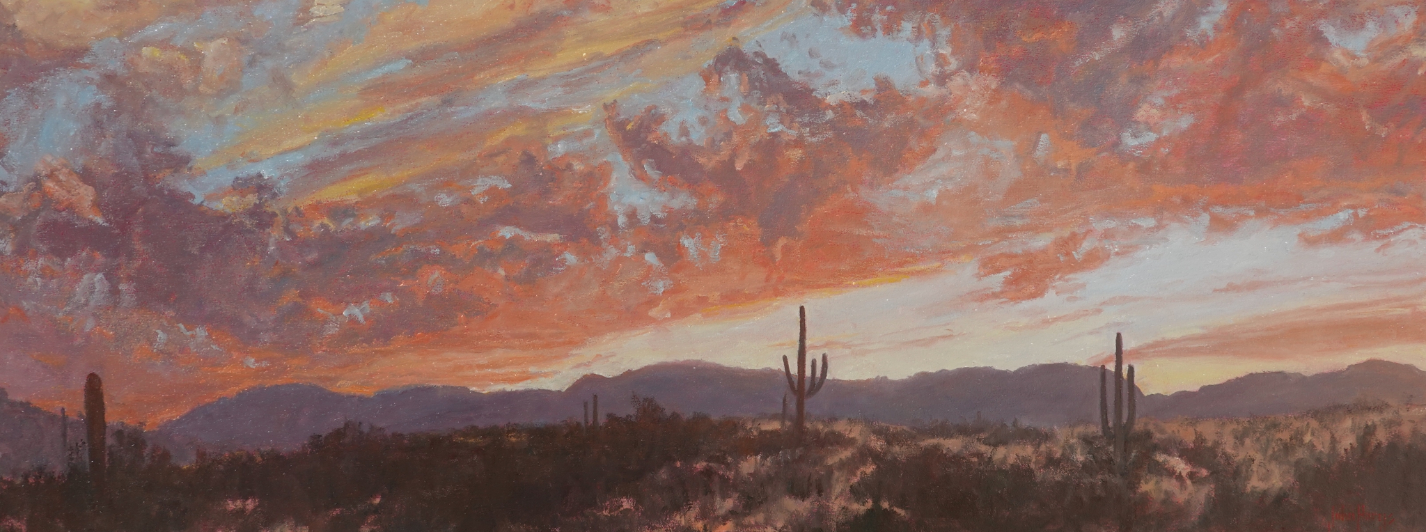Click here to view Desertscape--Sunset over the Desert by John Horejs