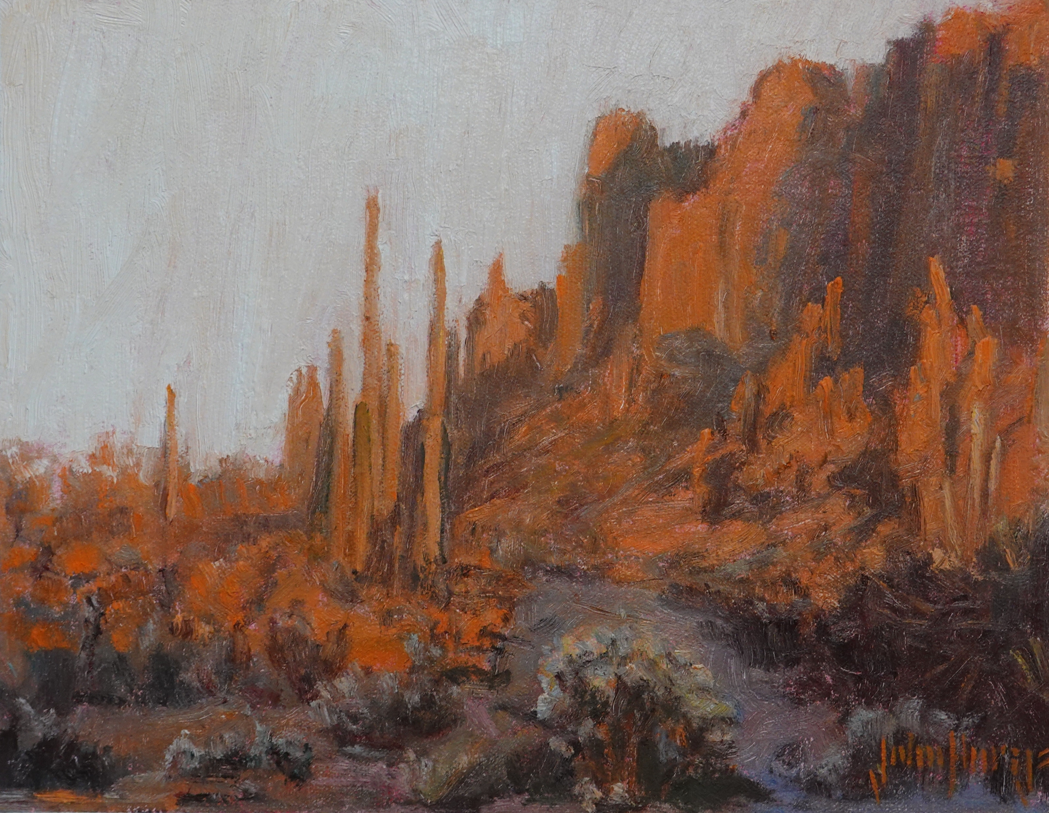 Click here to view Desertscape--Red Cliffs by John Horejs