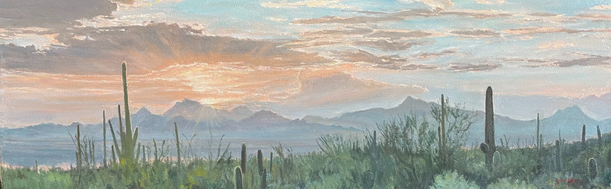 Click here to view Desertscape--Saguaro Park Sunset by John Horejs