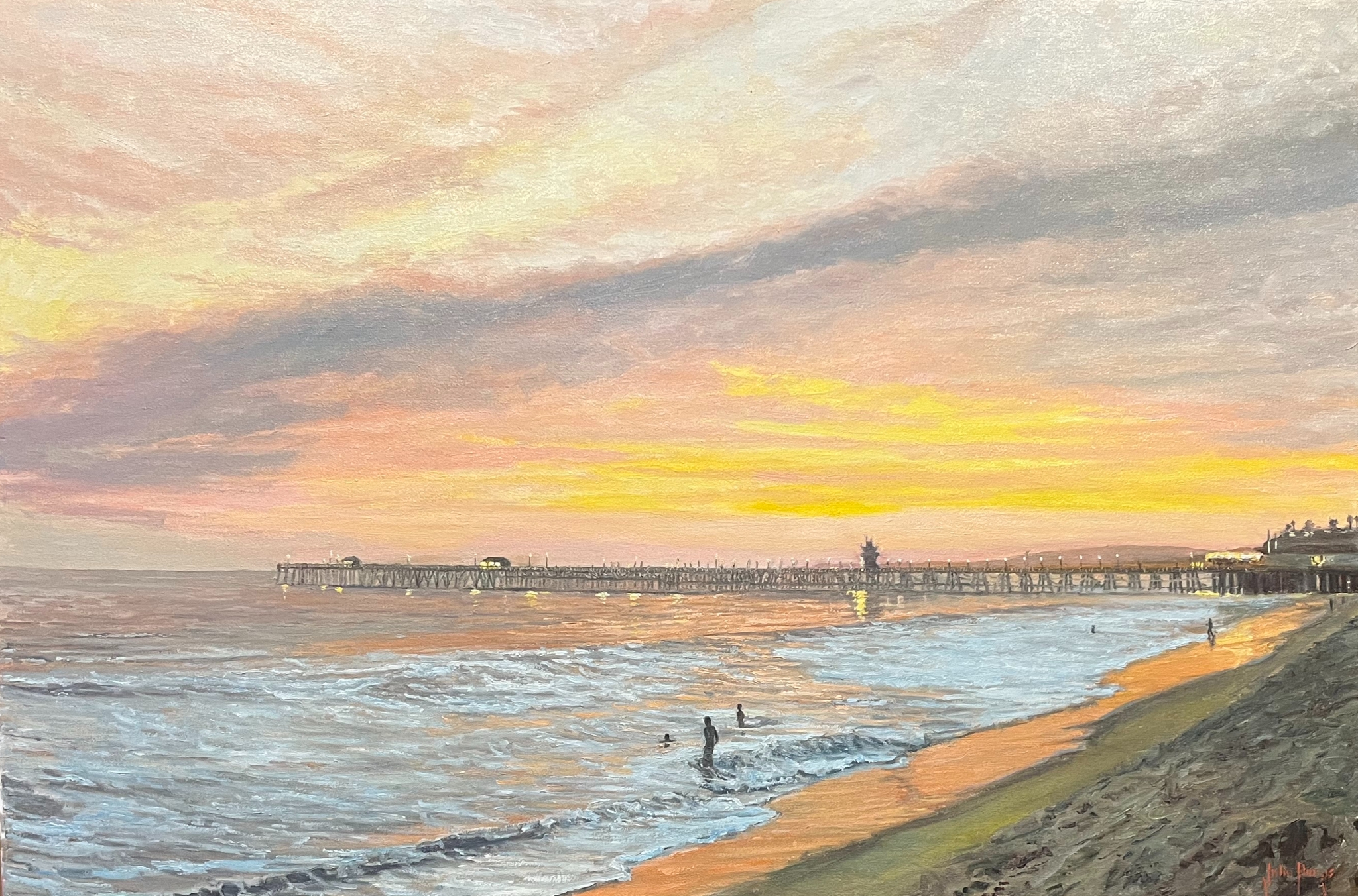 Click here to view Seascape--T Street Twilight (San Clemente) by John Horejs