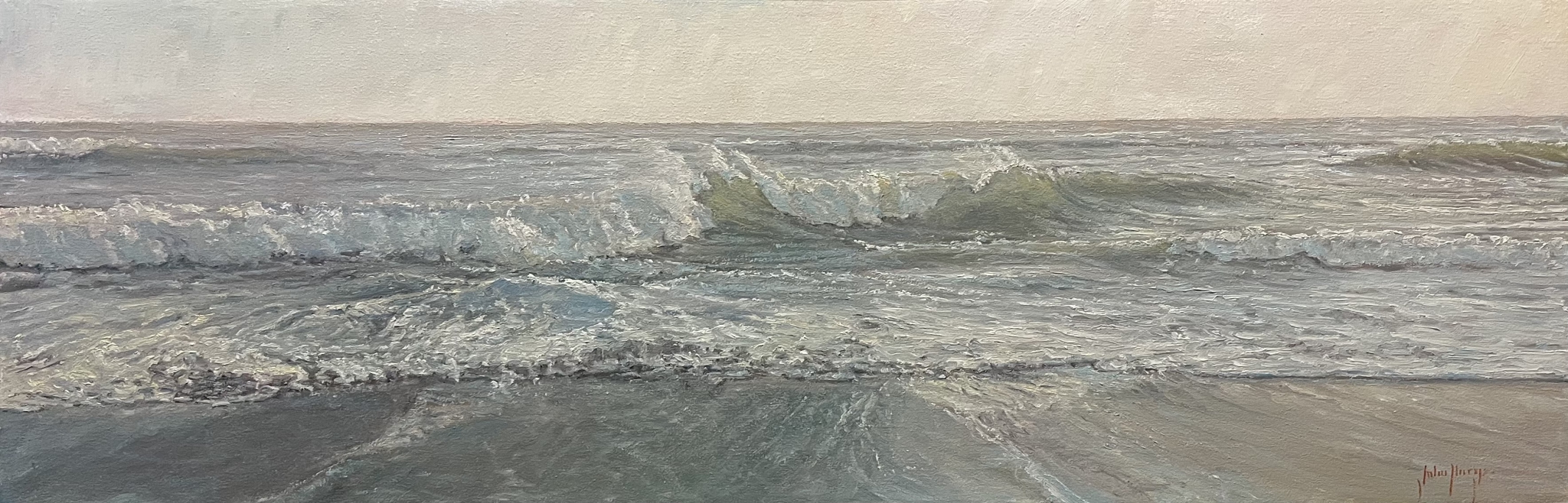 Click here to view Seascape--Silver Surf by John Horejs