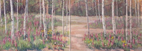 Click here to view Trees--Summer Birches (Companion) by John Horejs