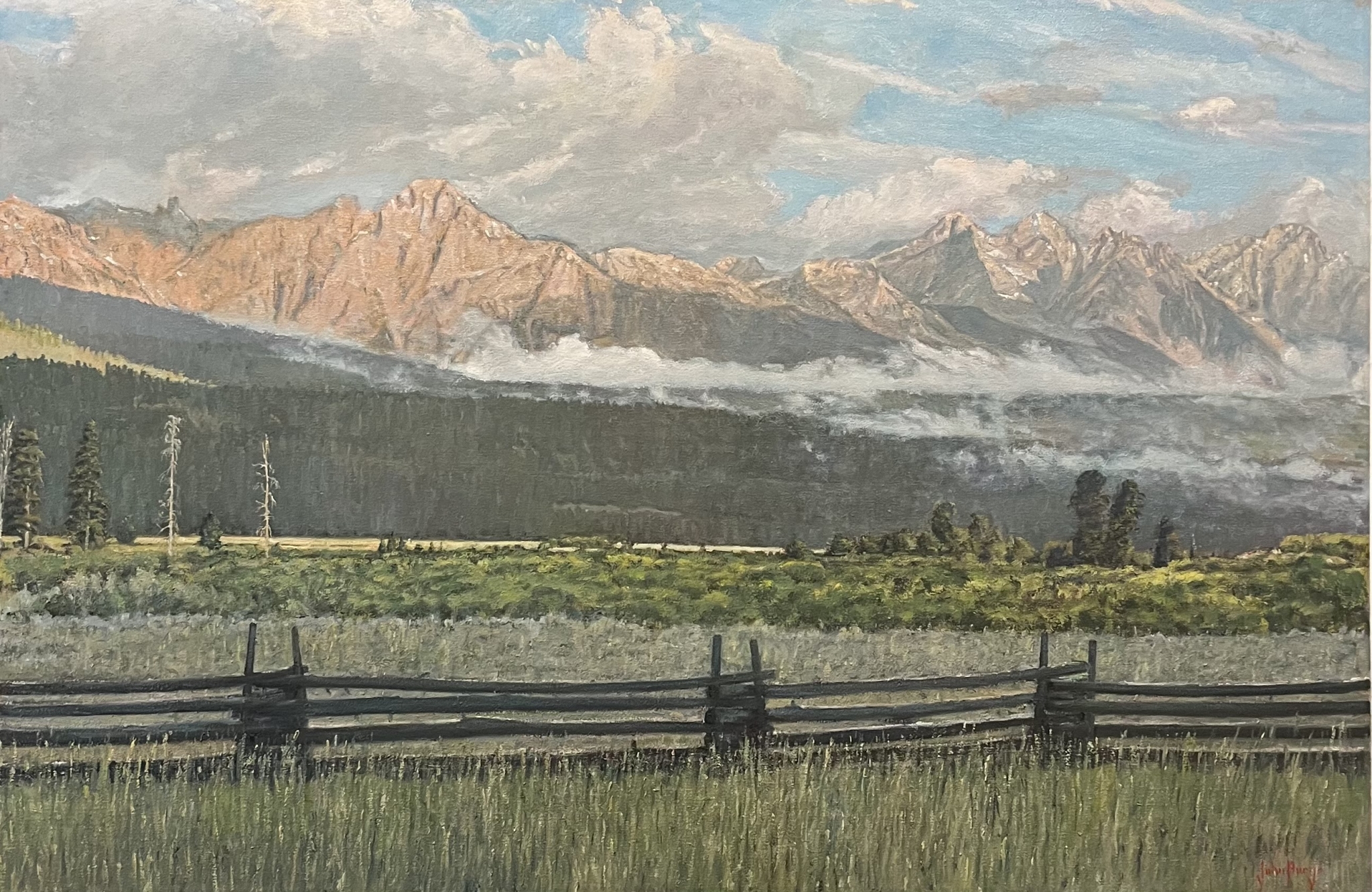Click here to view August Clouds in the Sawtooths by John Horejs