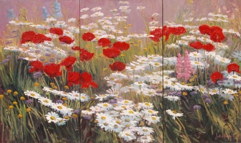 Click here to view Floral--Daisies and Poppies by John Horejs