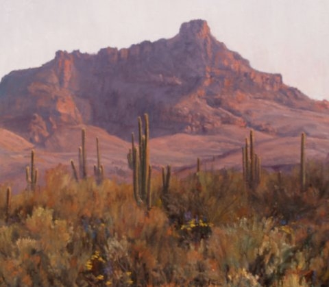 Click here to view Desertscape--Red Mountain  by John Horejs
