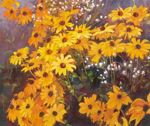 Click here to view Floral--Yellow Daisy Garden by John Horejs