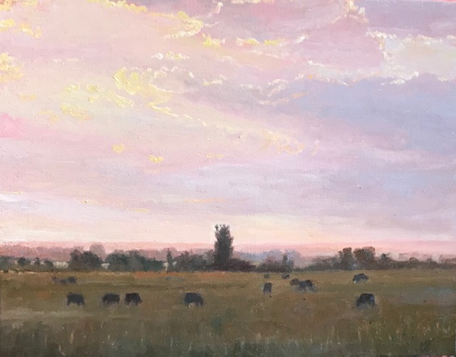 Landscape--Grazing at Dawn by John Horejs