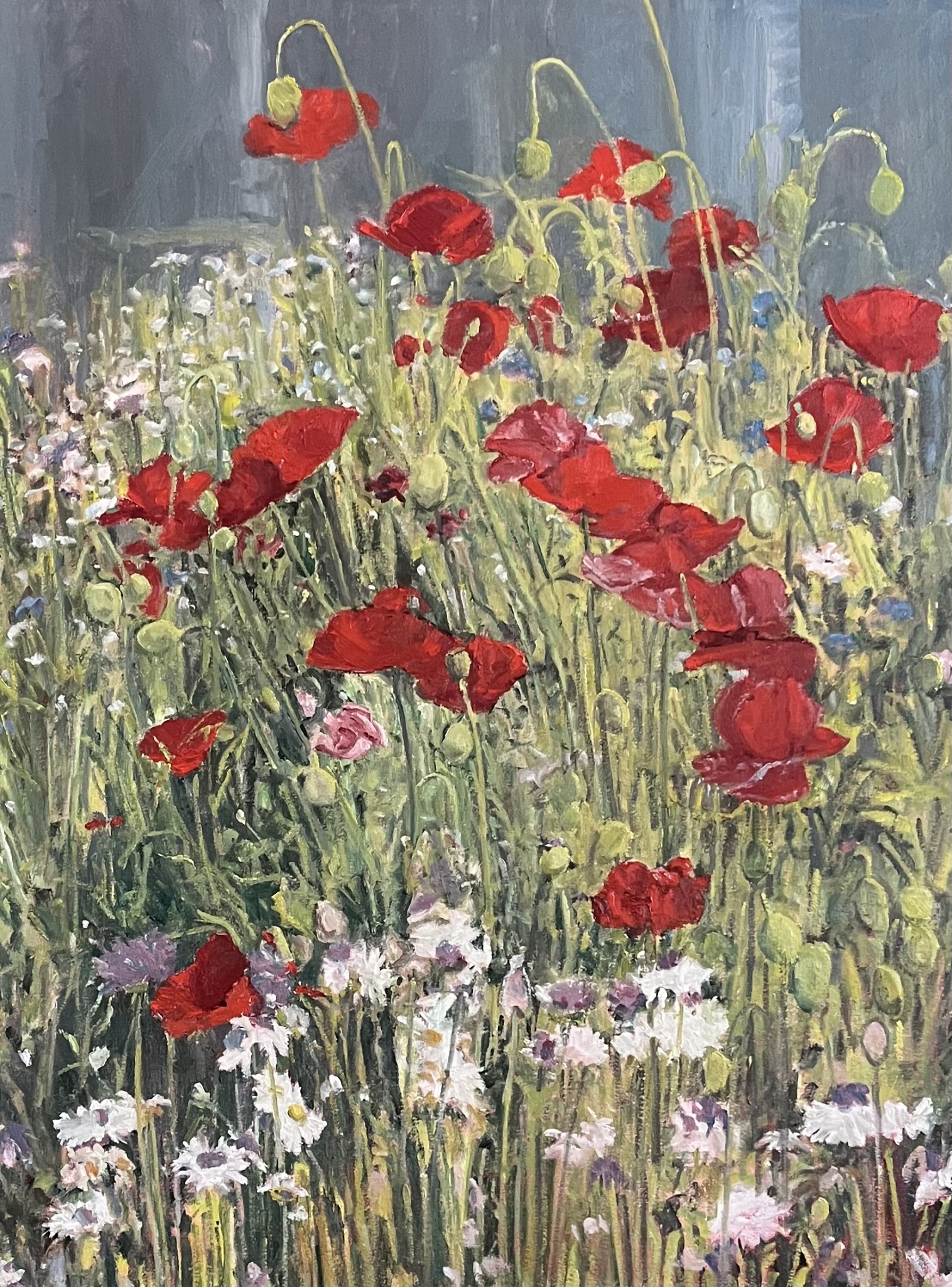 Crimson Meadow Reverie by John Horejs